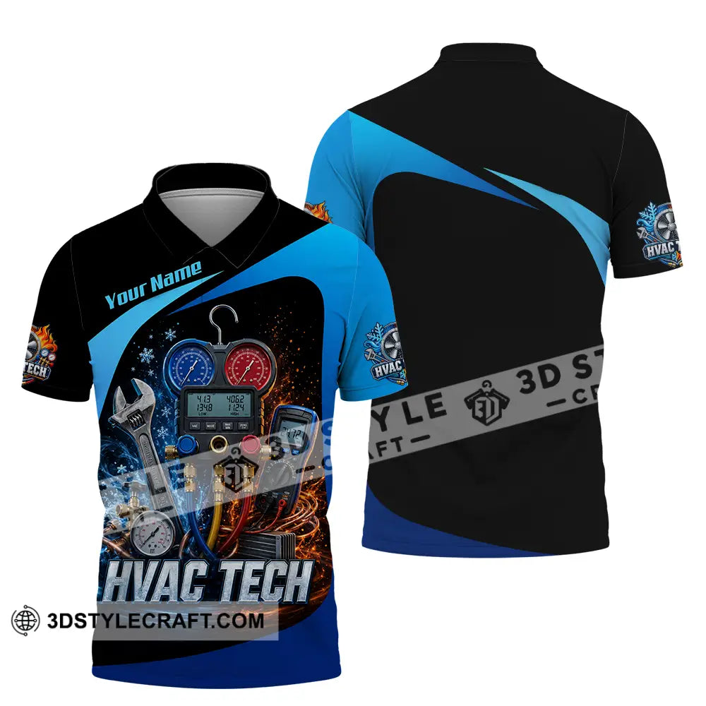 Unisex Shirt - Custom HVAC Tech Shirt - Polo Shirt / S - T-shirt