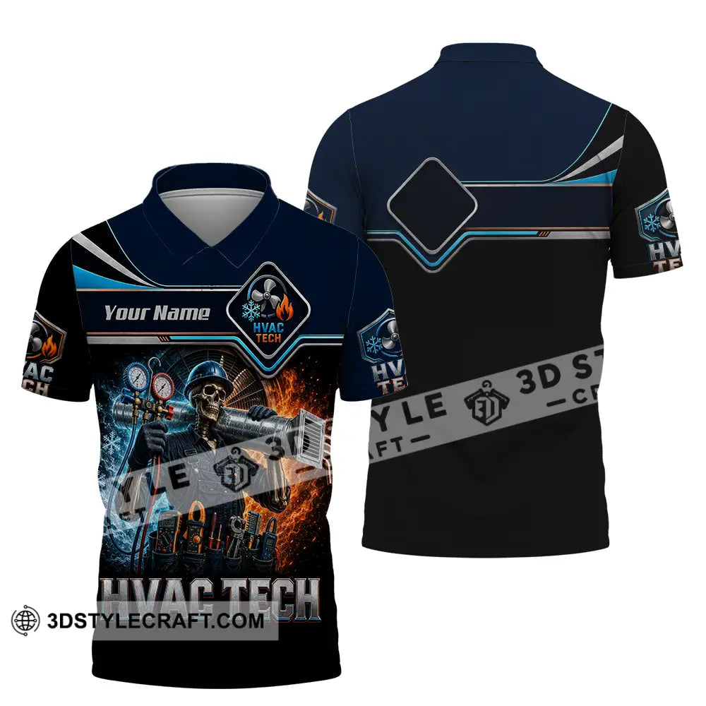 Unisex Shirt - Custom HVAC Tech Shirt - Polo Shirt / S - T-shirt