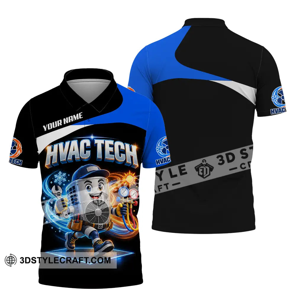 Unisex Shirt - Custom HVAC Tech Shirt - Polo Shirt / S - T-shirt