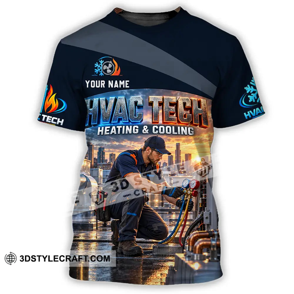 Unisex Shirt - Custom HVAC Tech Shirt - T-Shirt / S - T-shirt
