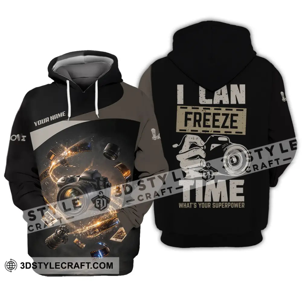Unisex Shirt - Custom I Can Freeze Time Shirt - Hoodie / S - T-shirt