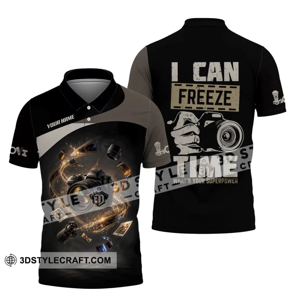 Unisex Shirt - Custom I Can Freeze Time Shirt - Polo Shirt / S - T-shirt