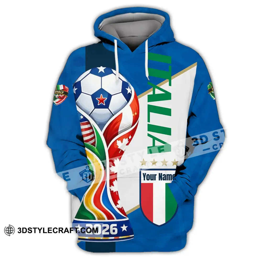 Unisex Shirt - Custom Italy World Cup 2026 Shirt - Hoodie / S - T-shirt