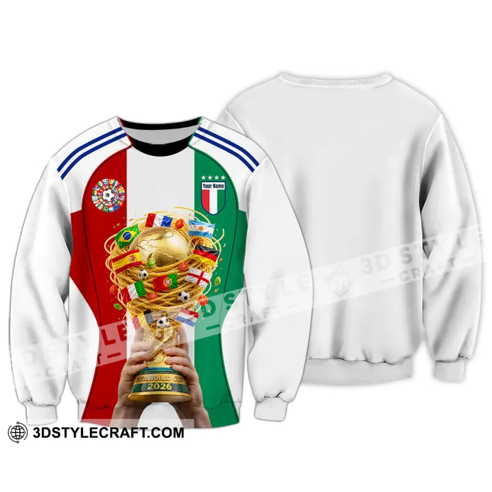 Unisex Shirt - Custom Italy World Cup 2026 Shirt - Long Sleeve / S - T-shirt