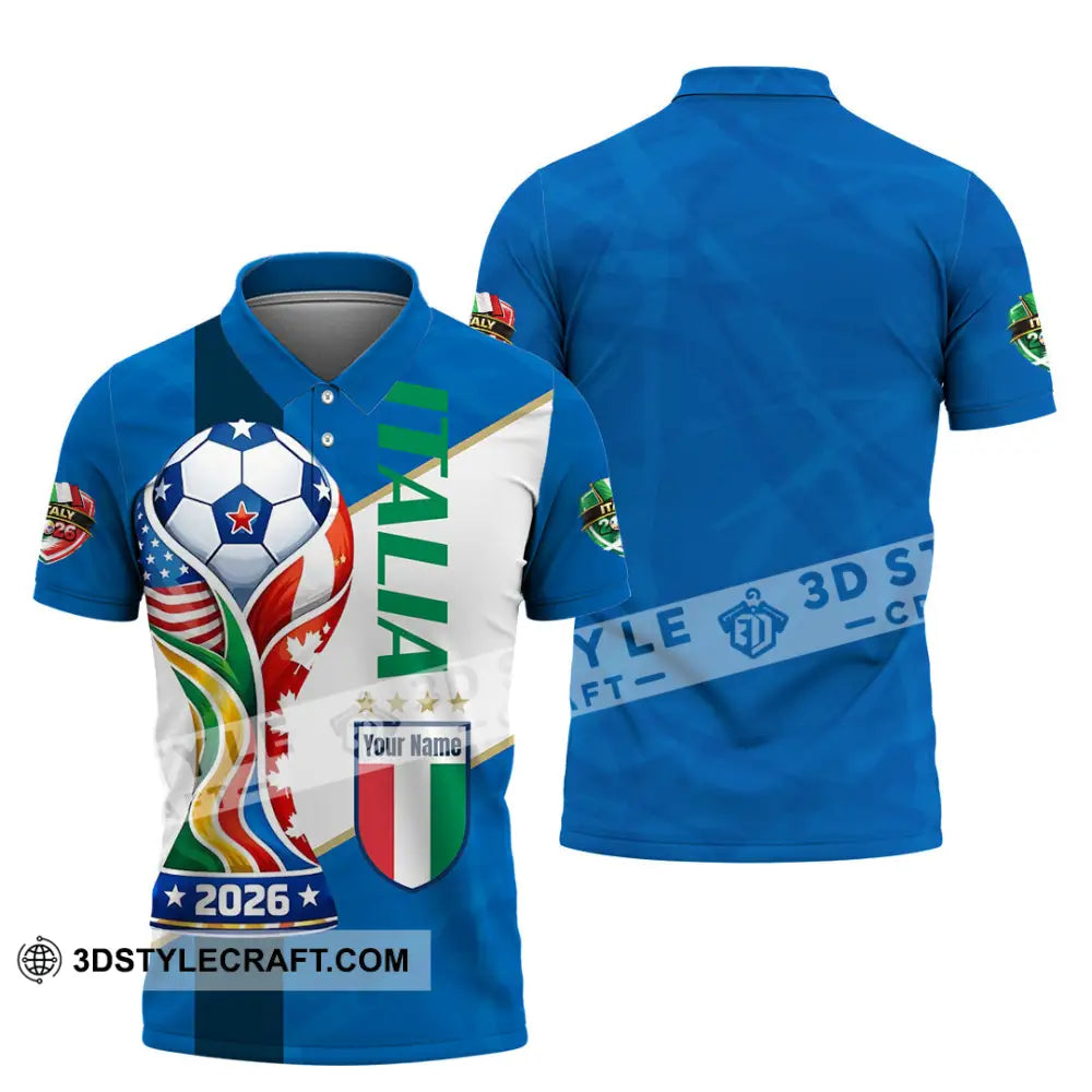 Unisex Shirt - Custom Italy World Cup 2026 Shirt - Polo Shirt / S - T-shirt