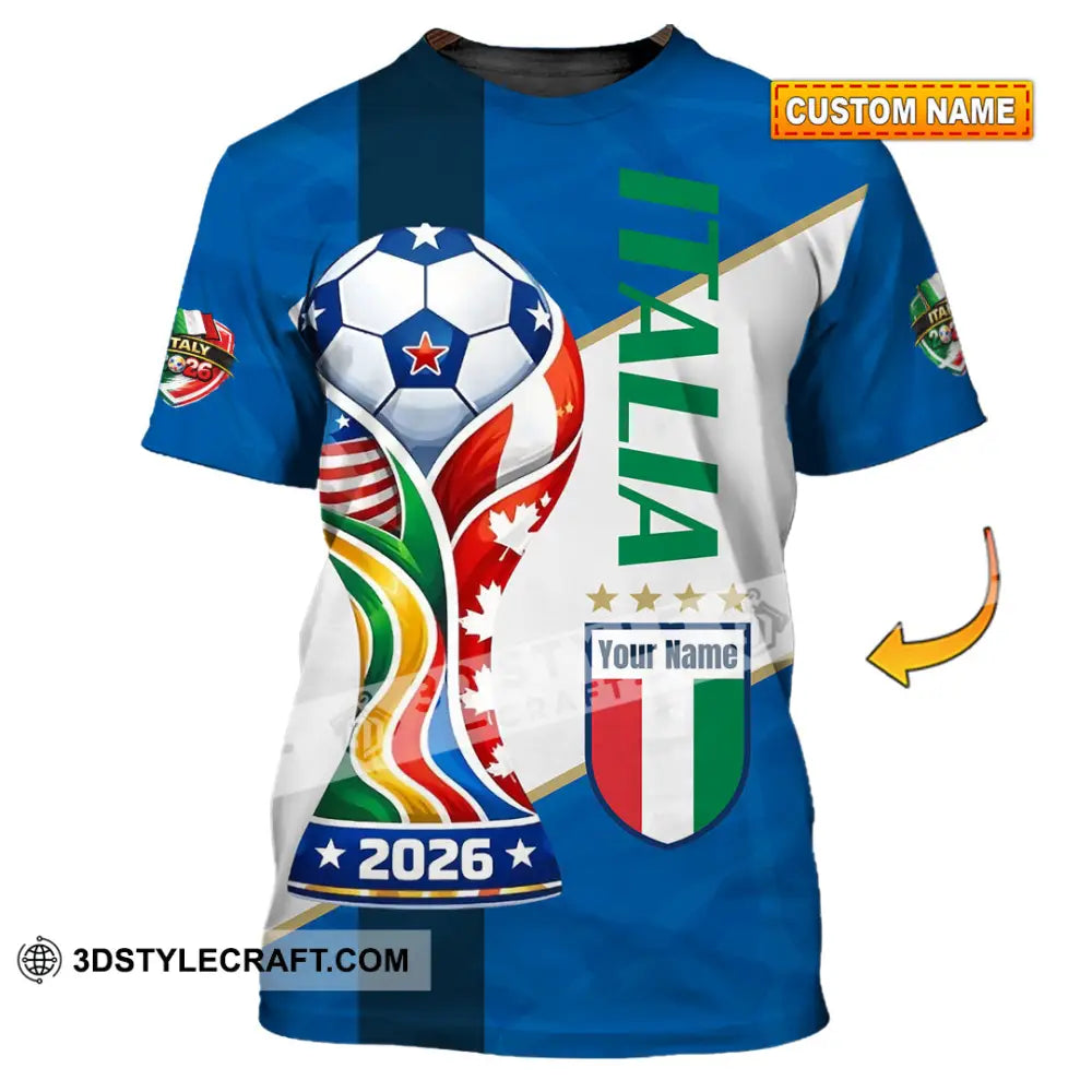 Unisex Shirt - Custom Italy World Cup 2026 Shirt - T-shirt