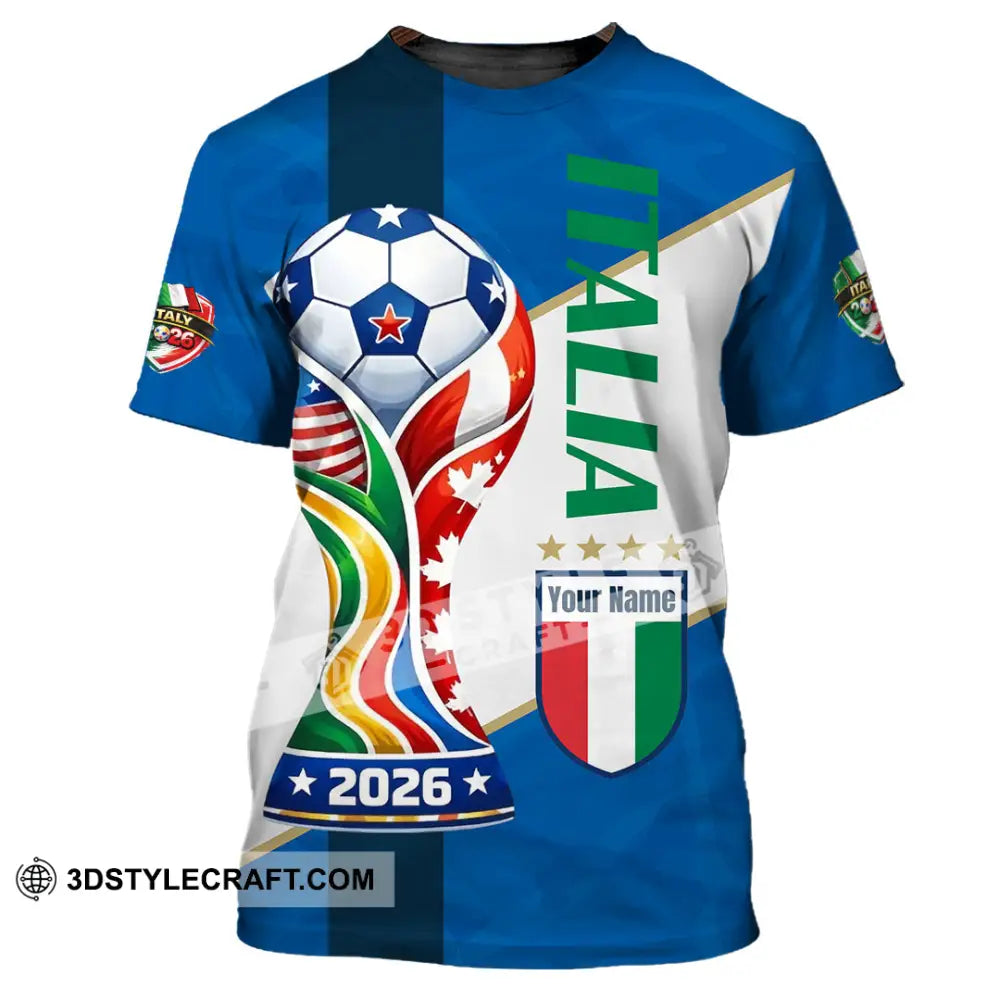 Unisex Shirt - Custom Italy World Cup 2026 Shirt - T-Shirt / S - T-shirt