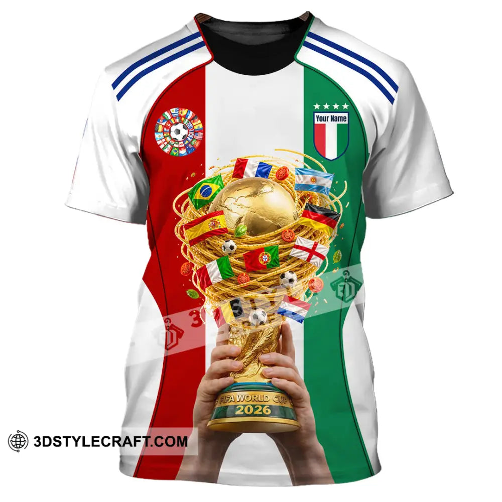 Unisex Shirt - Custom Italy World Cup 2026 Shirt - T-Shirt / S - T-shirt