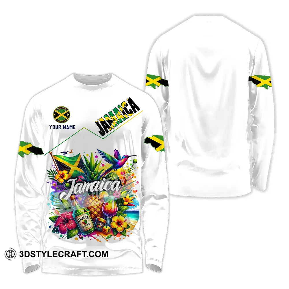 Unisex Shirt - Custom Jamaica Shirt Long Sleeve Shirt / S T-shirt