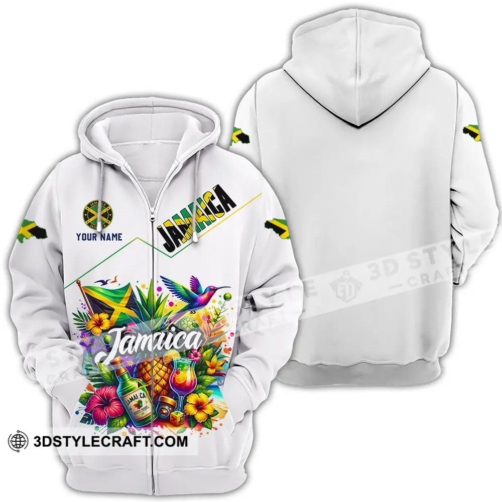 Unisex Shirt - Custom Jamaica Shirt Zipper Hoodie / S T-shirt