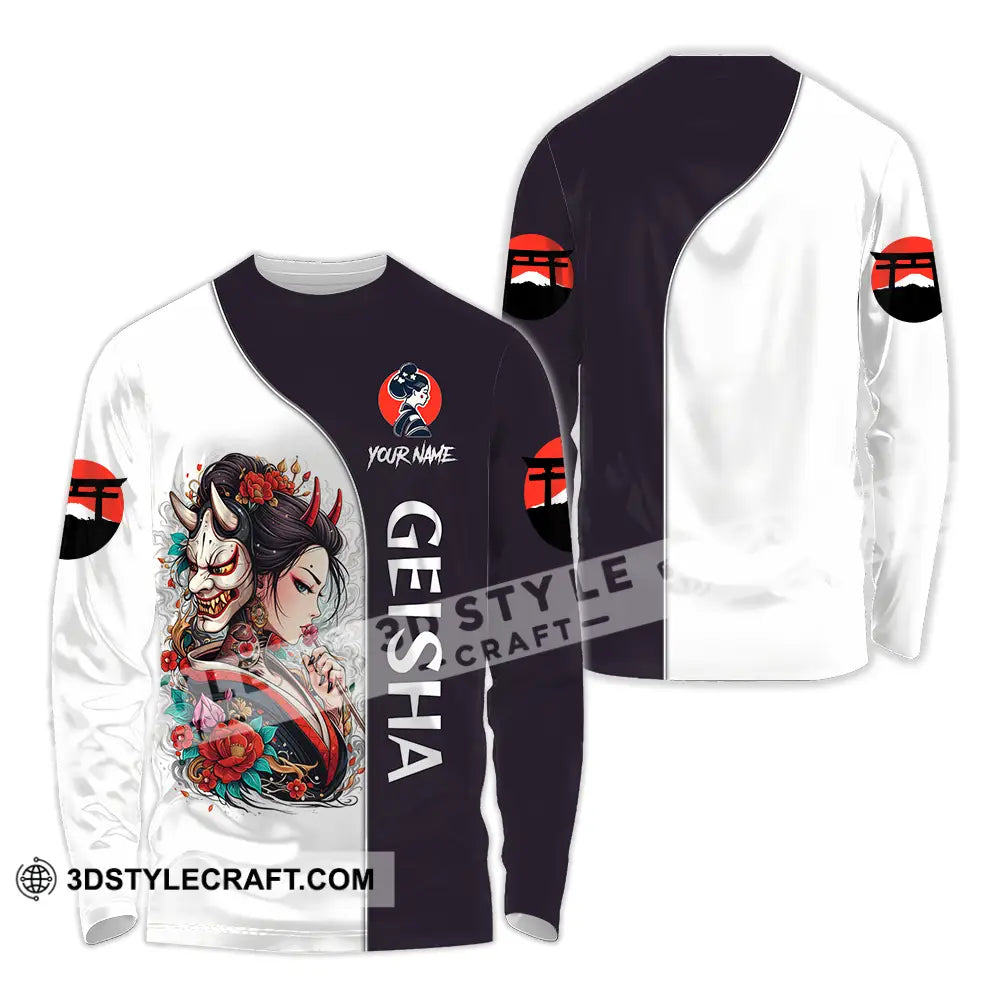 Unisex Shirt - Custom Japan Geisha3D Shirt Long Sleeve Shirt / S T-shirt