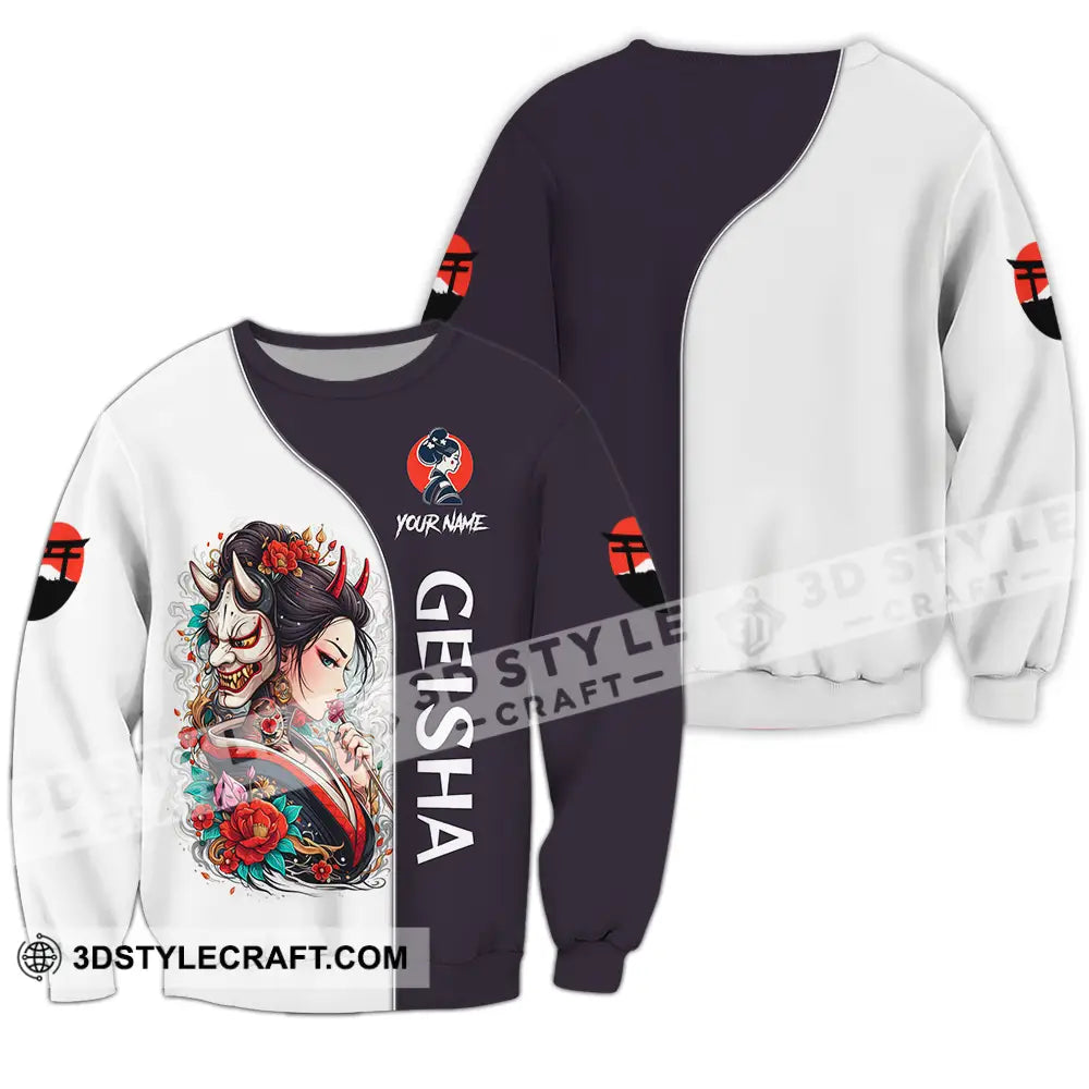Unisex Shirt - Custom Japan Geisha3D Shirt Long Sleeve / S T-shirt