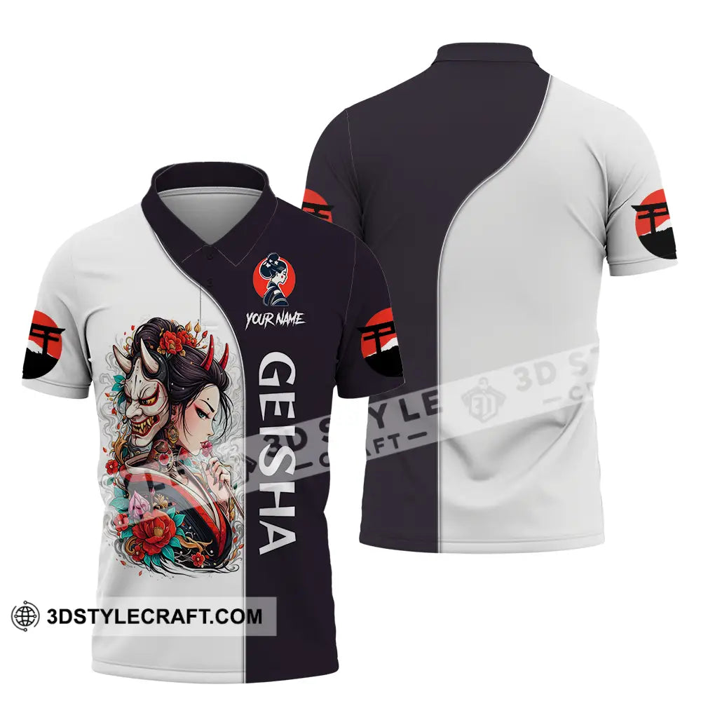 Unisex Shirt - Custom Japan Geisha3D Shirt Polo Shirt / S T-shirt