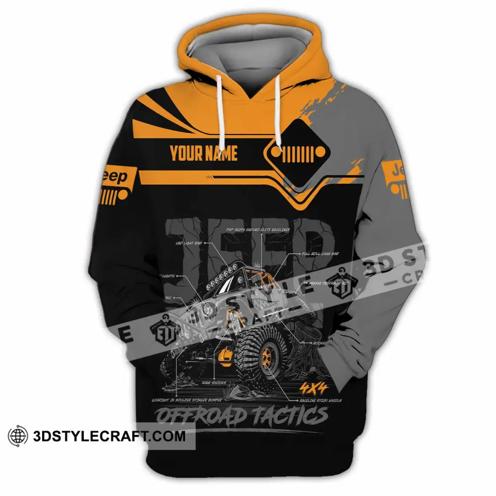 Unisex Shirt - Custom Jeep Offroad Tactics 3D Shirt Hoodie / S T-shirt