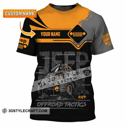 Unisex Shirt - Custom Jeep Offroad Tactics 3D Shirt T-shirt