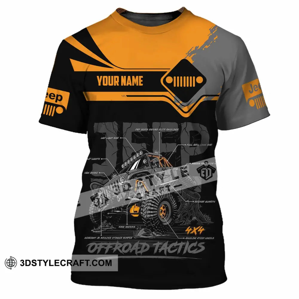 Unisex Shirt - Custom Jeep Offroad Tactics 3D Shirt T-Shirt / S T-shirt