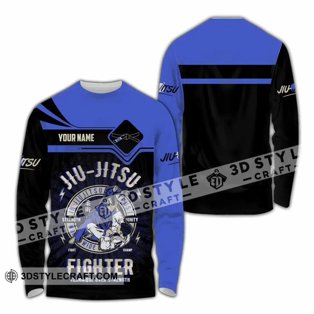 Unisex Shirt - Custom Jiu Jitsu 3D Shirt - Long Sleeve Shirt / S - T-shirt