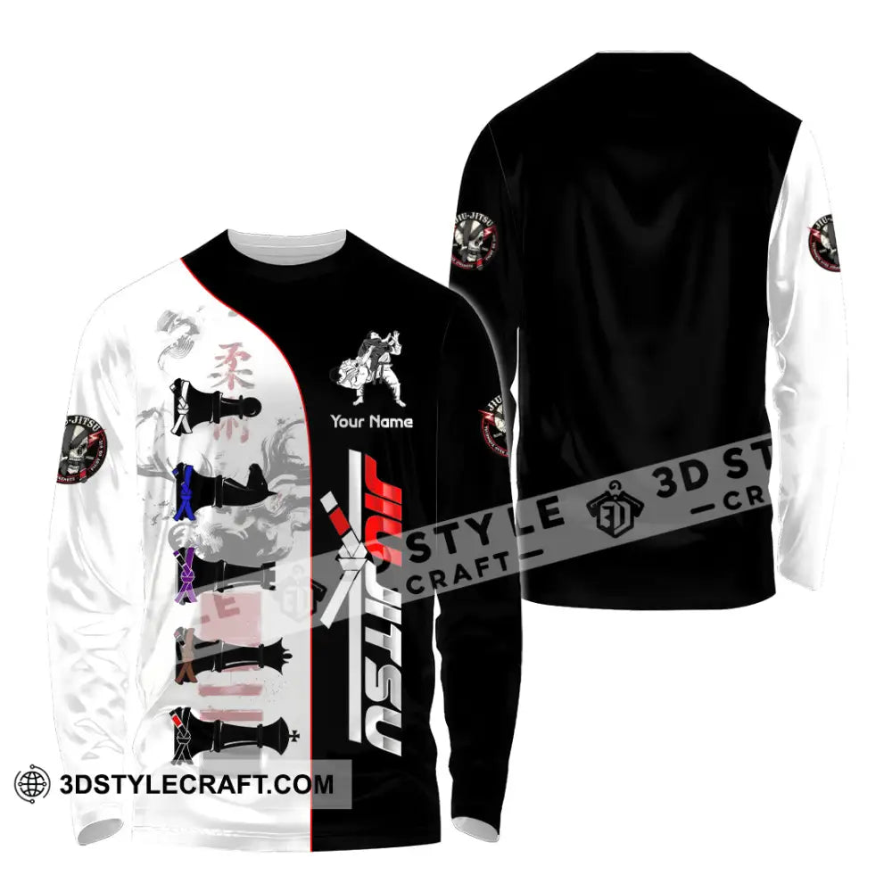 Unisex Shirt - Custom Jiu Jitsu 3D Shirt Long Sleeve Shirt / S T-shirt