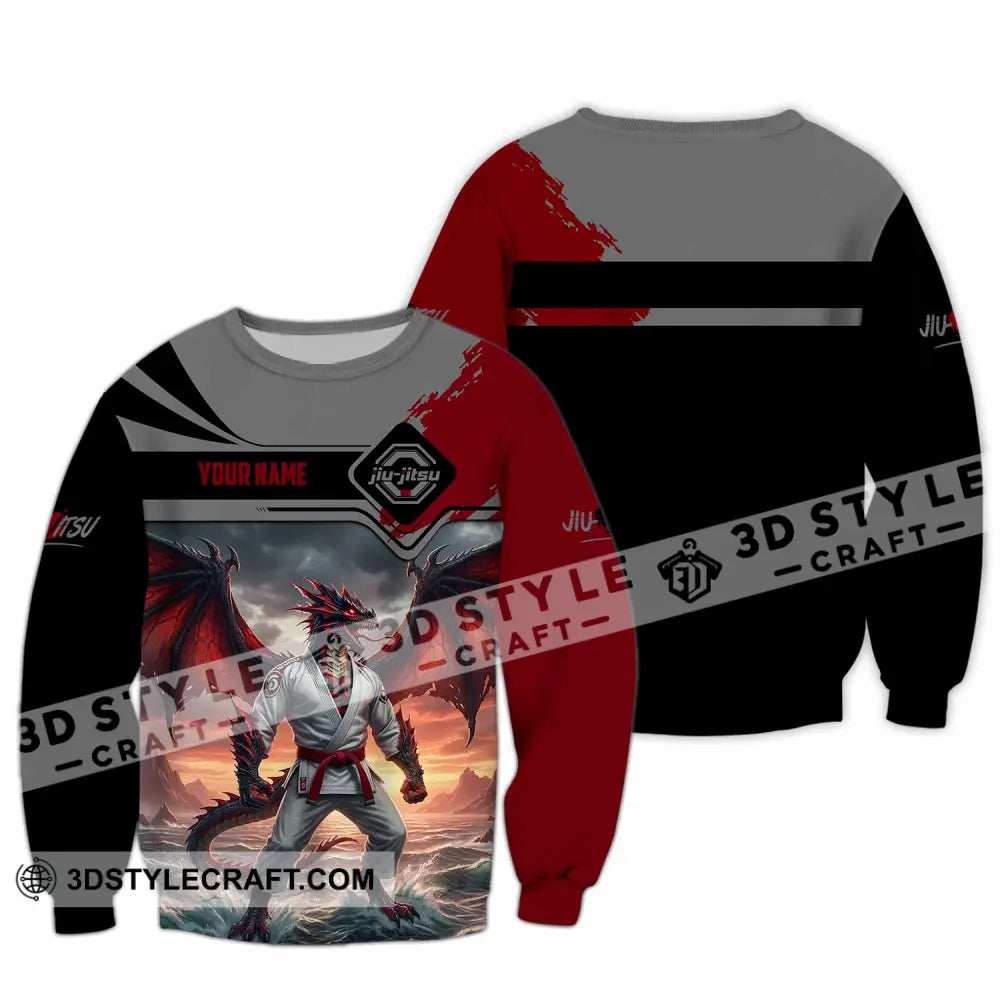 Unisex Shirt - Custom Jiu Jitsu 3D Shirt Long Sleeve / S T-shirt