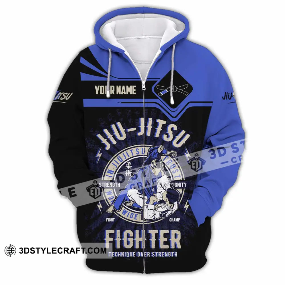 Unisex Shirt - Custom Jiu Jitsu 3D Shirt - Zipper Hoodie / S - T-shirt