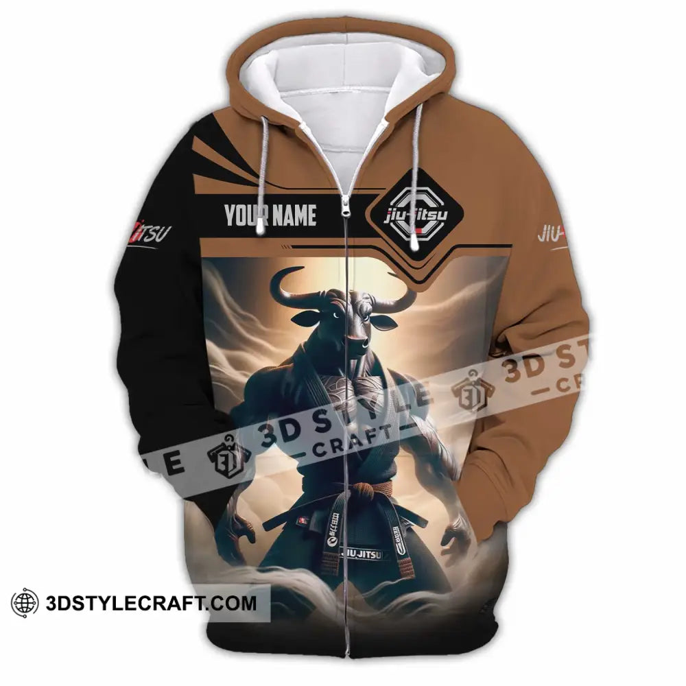Unisex Shirt - Custom Jiu Jitsu 3D Shirt Zipper Hoodie / S T-shirt