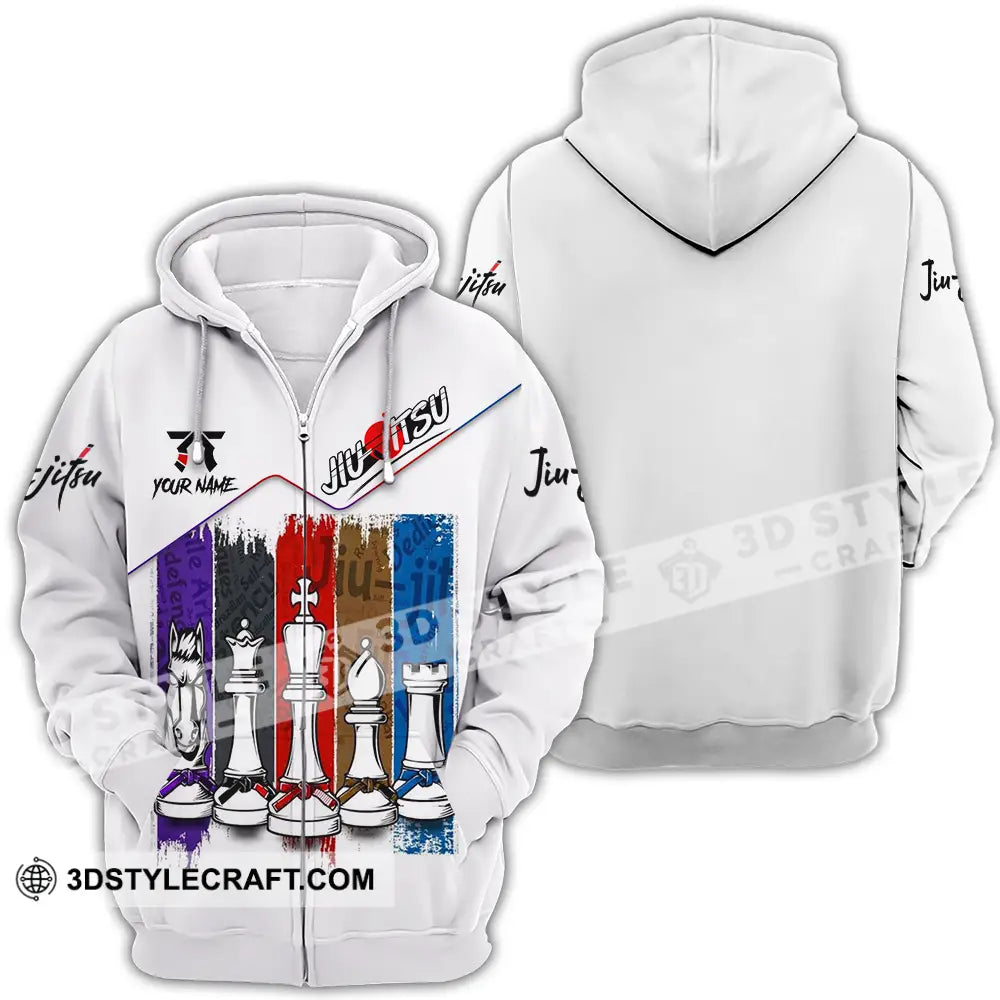Unisex Shirt - Custom Jiu Jitsu 3D Shirt Zipper Hoodie / S T-shirt