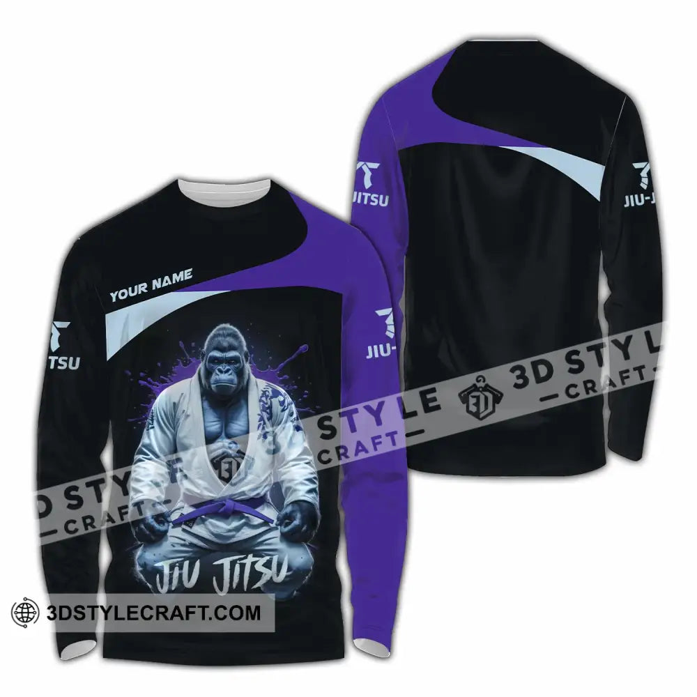 Unisex Shirt - Custom Jiu Jitsu Shirt Long Sleeve Shirt / S T-shirt