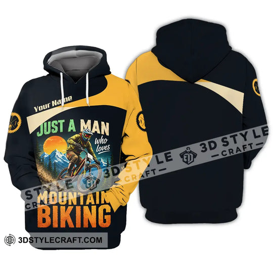 Unisex Shirt - Custom Just A Man Mountain Biking Shirt style option 3