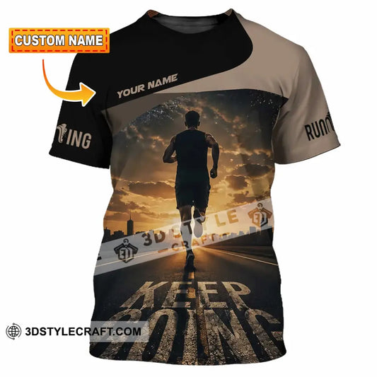 Unisex Shirt - Custom Keep Going Running Shirt - T-shirt