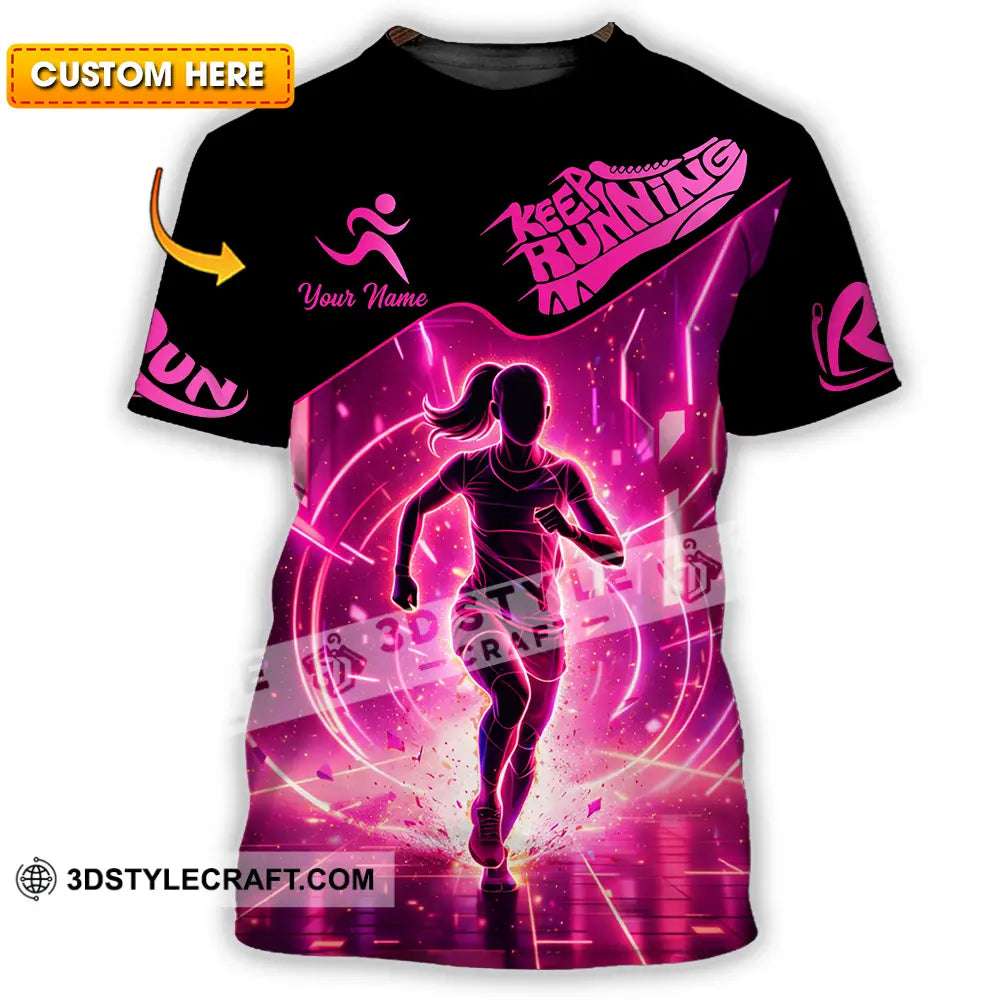 Unisex Shirt - Custom Keep Running 3D Shirt - T-shirt