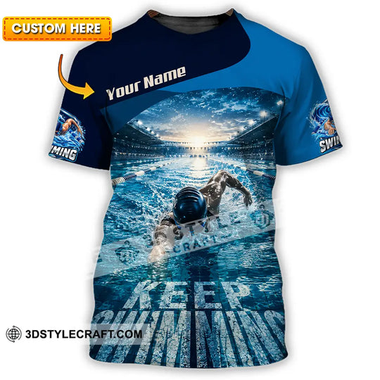 Unisex Shirt - Custom Keep Swimming Shirt style option 1