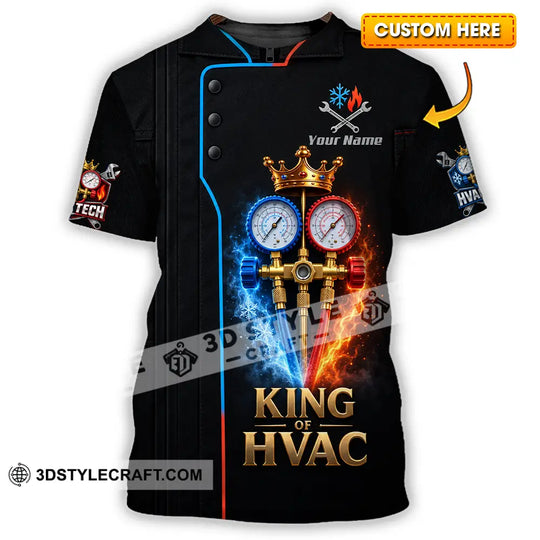 Unisex Shirt - Custom King Of HVAC Shirt style option 1