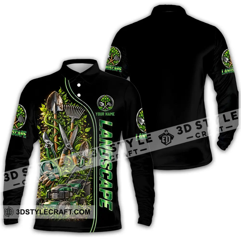 Unisex Shirt - Custom Landscape Shirt - Long Sleeve Polo / S - T-shirt