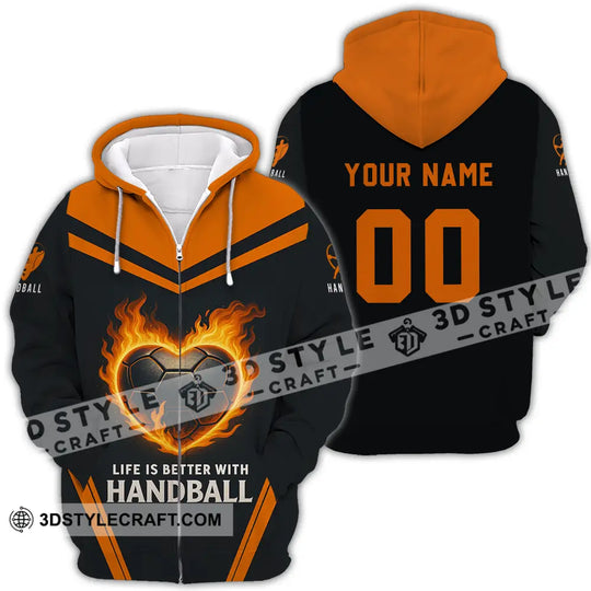Unisex Shirt - Custom Life Is Better With Handball Shirt style option 4