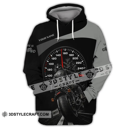 Unisex Shirt - Custom Life Is Good Biker Shirt style option 3