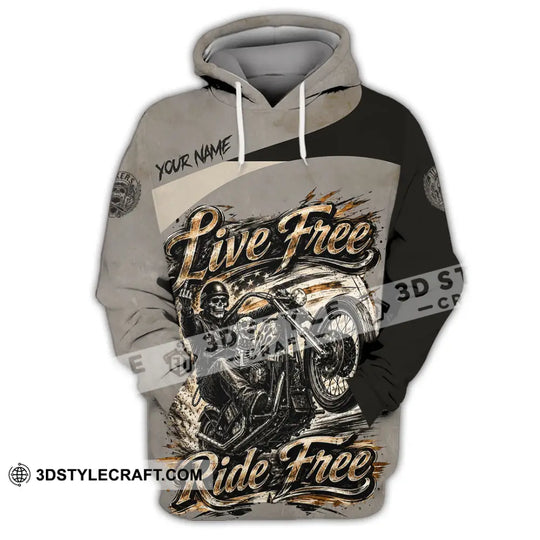 Unisex Shirt - Custom Live Free Ride Free Shirt style option 2