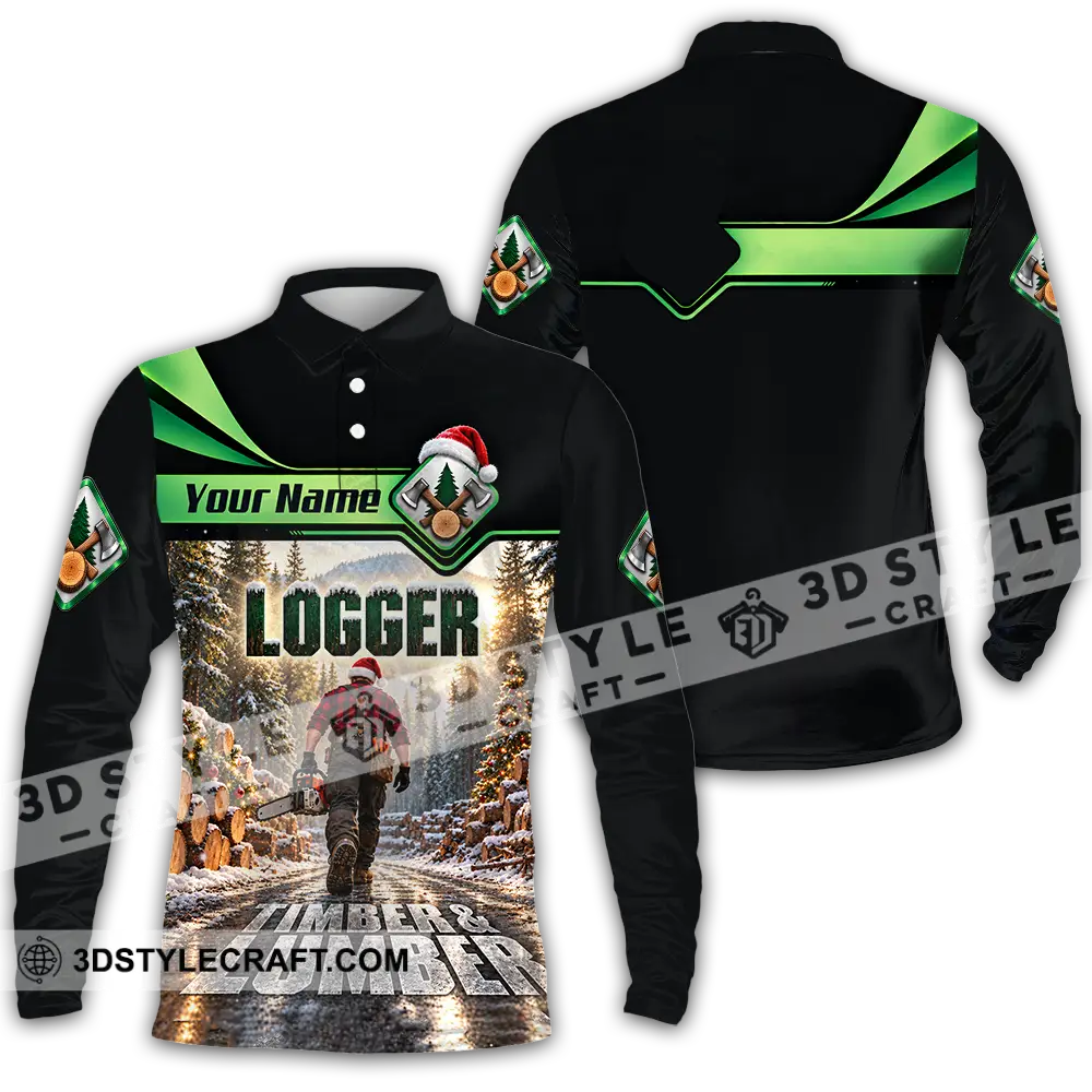 Unisex Shirt - Custom Logger Shirt - Long Sleeve Polo / S - T-shirt