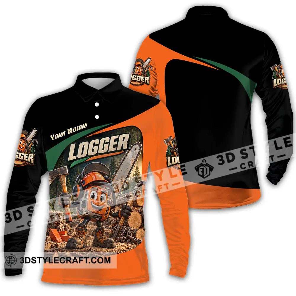 Unisex Shirt - Custom Logger Shirt - Long Sleeve Polo / S - T-shirt