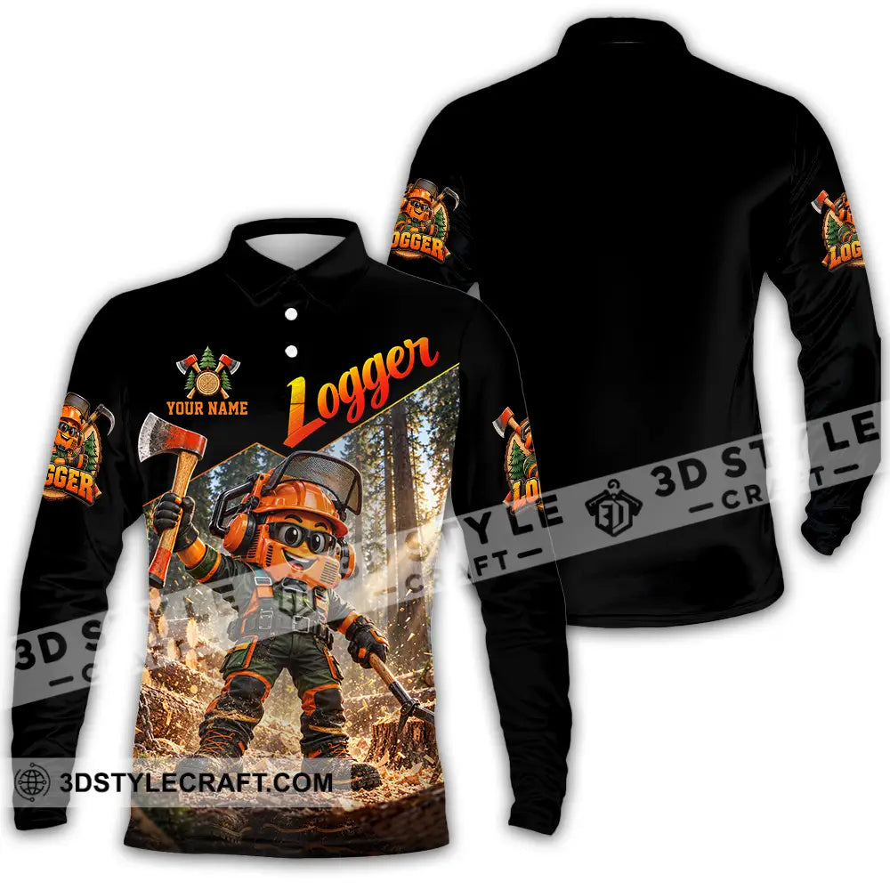 Unisex Shirt - Custom Logger Shirt - Long Sleeve Polo / S - T-shirt