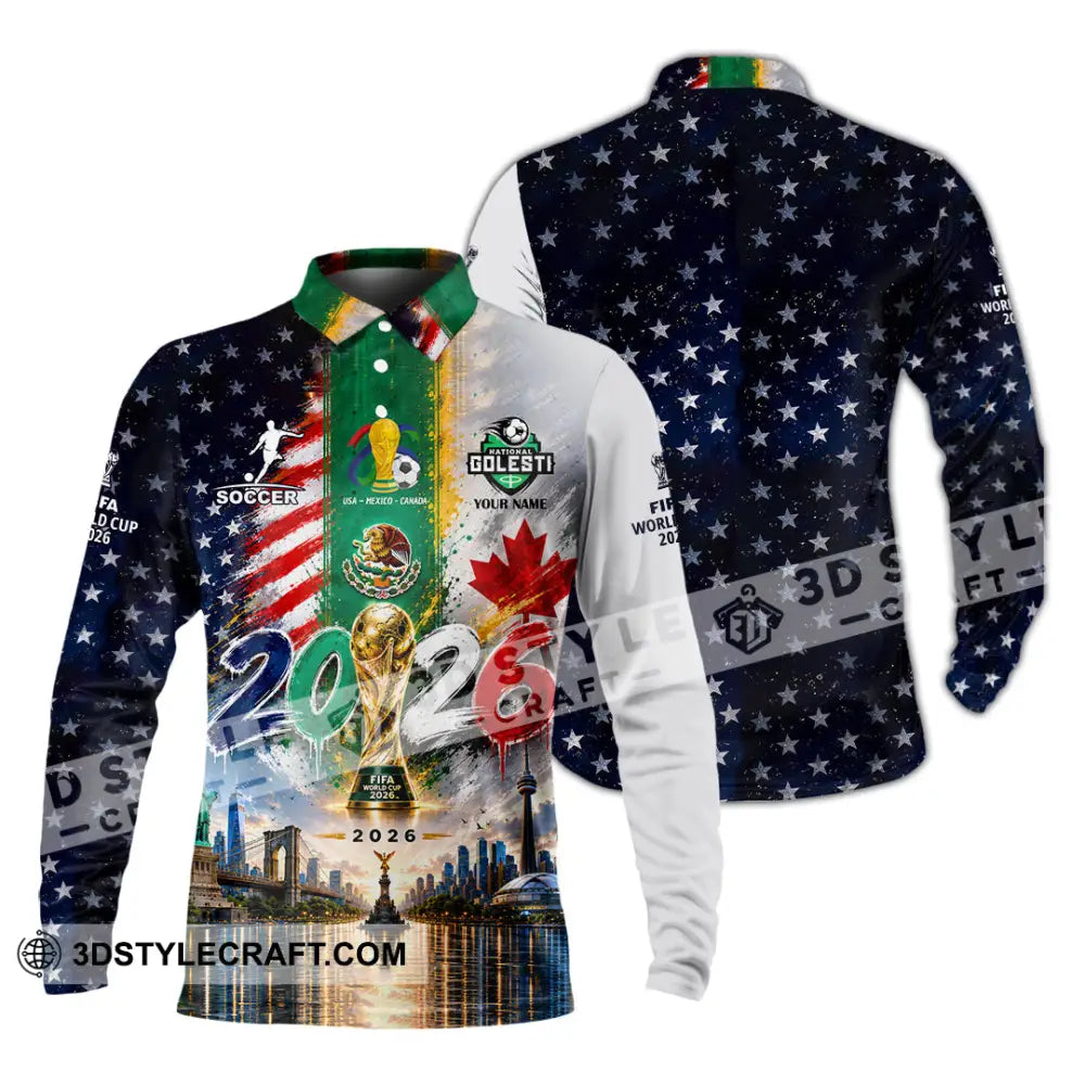 Unisex Shirt - Custom World Cup 2026 Shirt - Long Sleeve Polo / S - T-shirt