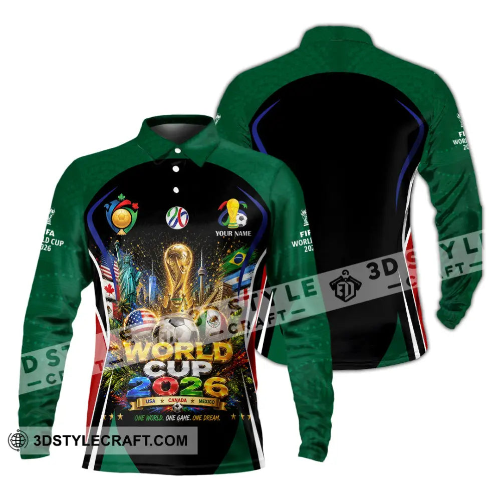 Unisex Shirt - Custom World Cup 2026 Shirt - Long Sleeve Polo / S - T-shirt