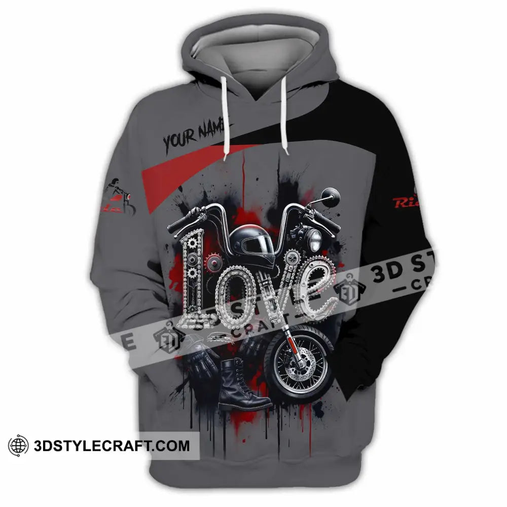 Unisex Shirt - Custom Love Rider 3D Shirt Hoodie / S T-shirt