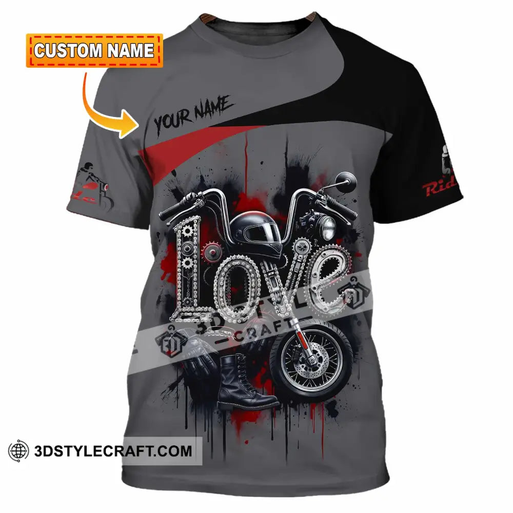 Unisex Shirt - Custom Love Rider 3D Shirt T-shirt