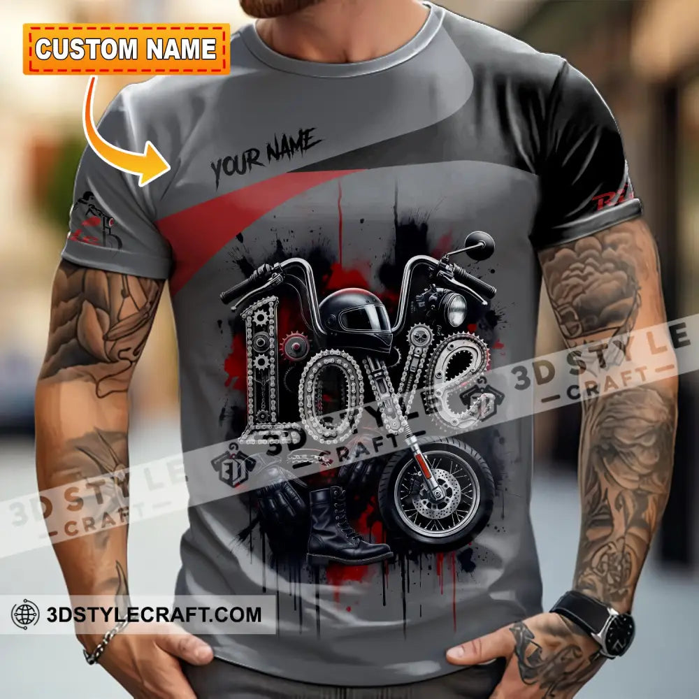 Unisex Shirt - Custom Love Rider 3D Shirt T-shirt