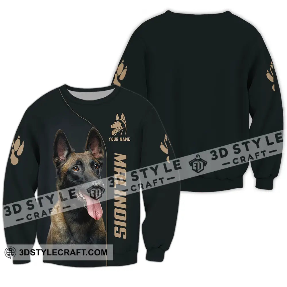 Unisex Shirt - Custom Malinois Pet Lover Shirt Long Sleeve / S T-shirt