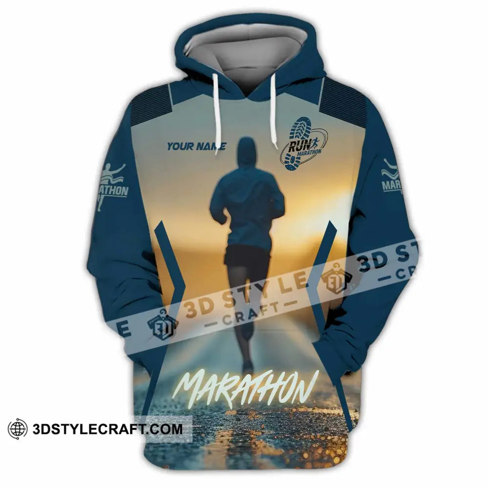 Unisex Shirt - Custom Marathon 3D Shirt Hoodie / S T-shirt