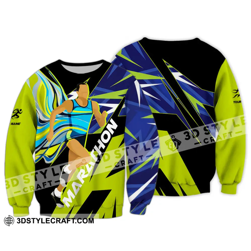 Unisex Shirt - Custom Marathon 3D Shirt Long Sleeve / S T-shirt