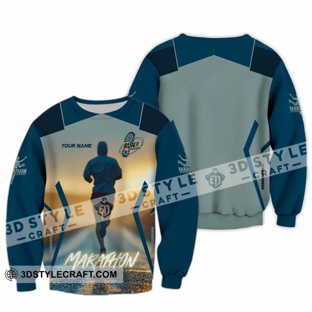 Unisex Shirt - Custom Marathon 3D Shirt Long Sleeve / S T-shirt