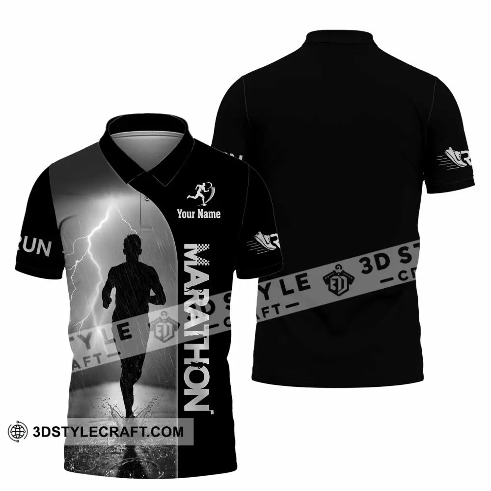 Unisex Shirt - Custom Marathon 3D Shirt Polo Shirt / S T-shirt
