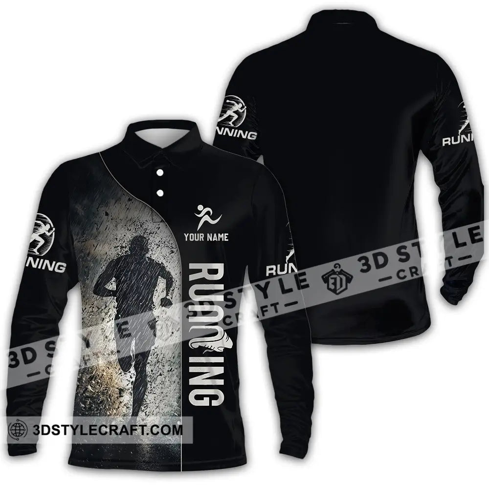 Unisex Shirt - Custom Marathon Running Lover Sport Shirt Long Sleeve Polo / S T-shirt